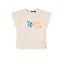 NoNo Meisjes t-shirt print - Kiam - Pearled ivoor wit