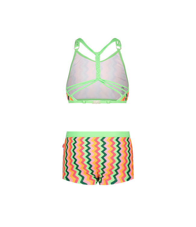 Just Beach Meisjes bikini - Multi colour zigzag