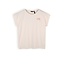 NoBell Meisjes t-shirt met knoop - Kasis - Pearled ivoor wit