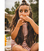 LOOXS Little Meisjes top mouwloos gebreid - Zomer roze gestreept