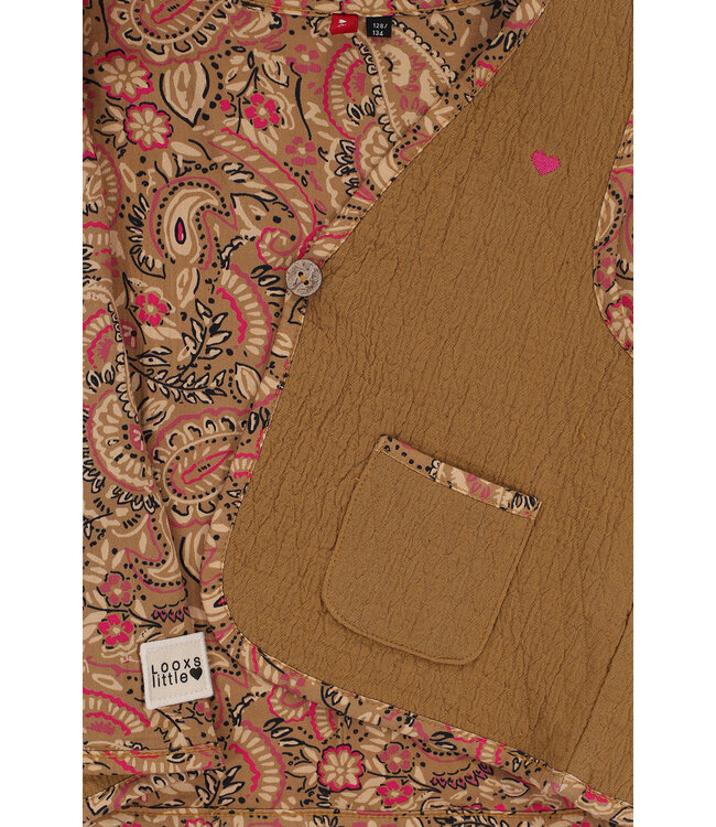 LOOXS Little Meisjes reversibel gilet - Palms