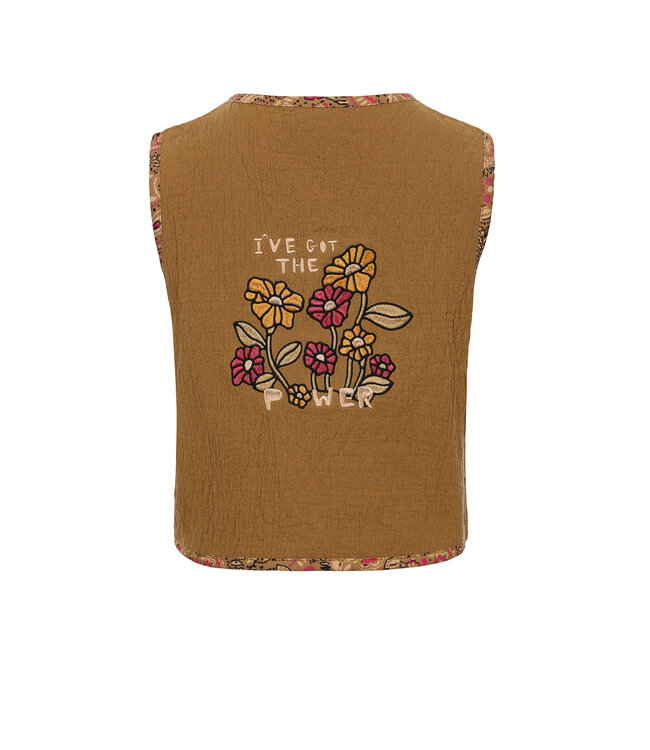 LOOXS Little Meisjes reversibel gilet - Palms