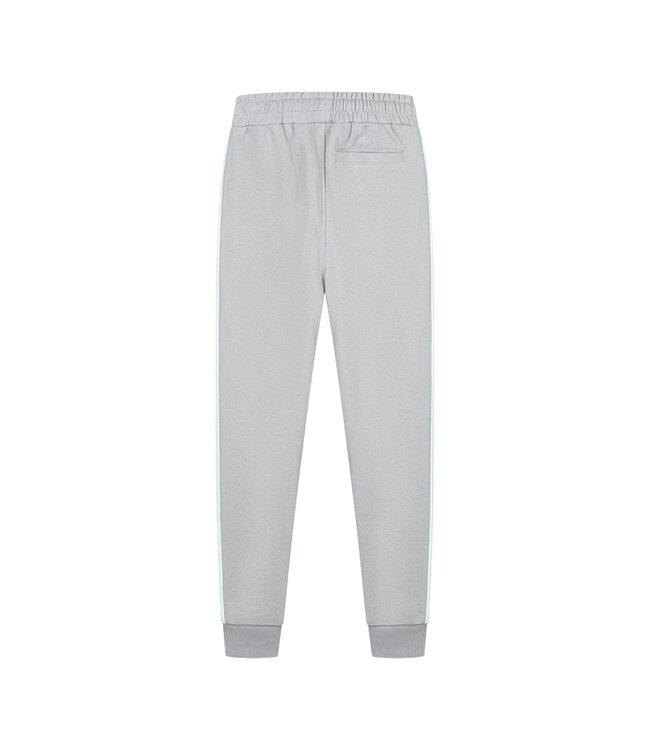 Malelions Sweat broek worldwide - Aqua grijs/mint