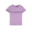 NoNo Meisjes t-shirt rib met ruffel - Kovan - Galaxy lilac