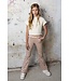 NoBell Meisjes flair broek wave AOP - Sasay - Lemoncurd