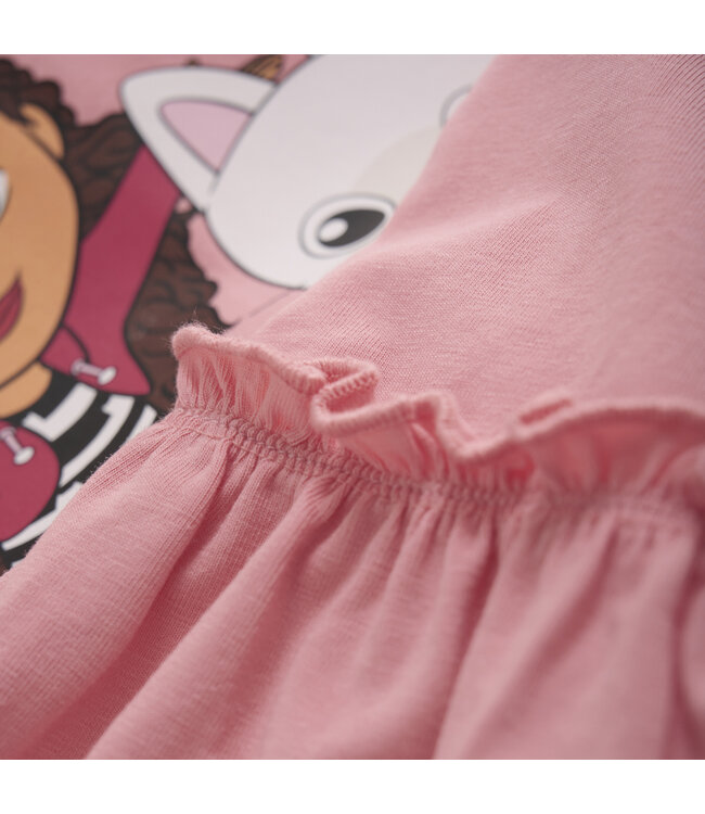 Minymo Meisjes jurk - Strawberry roze