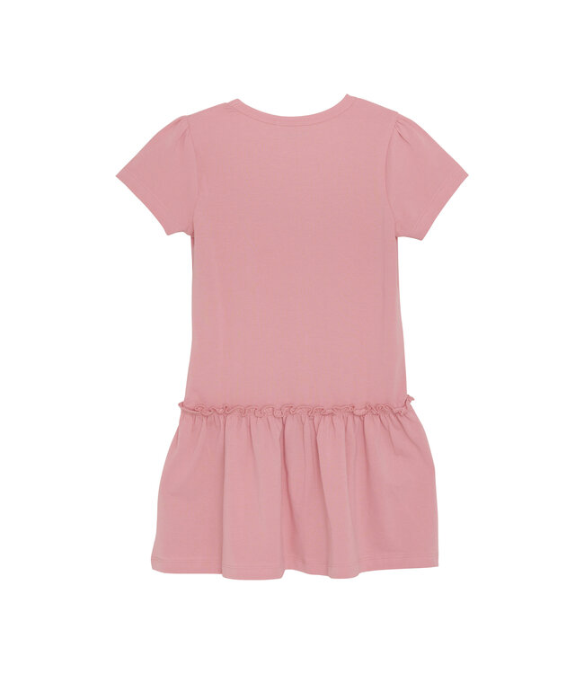 Minymo Meisjes jurk - Strawberry roze