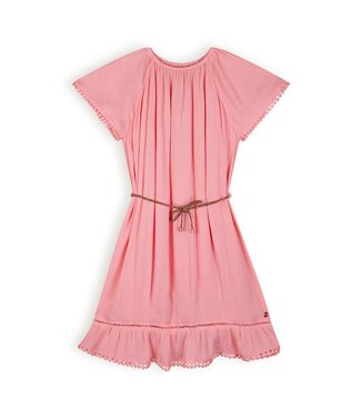 NoNo Meisjes jurk - Mill - Strawberry roze
