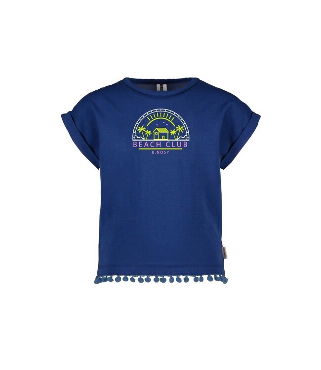 B.Nosy Meisjes t-shirt - Floor - Lake blauw