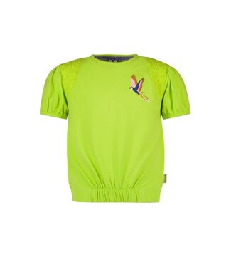 B.Nosy Meisjes t-shirt - Guusje - Toxic groen