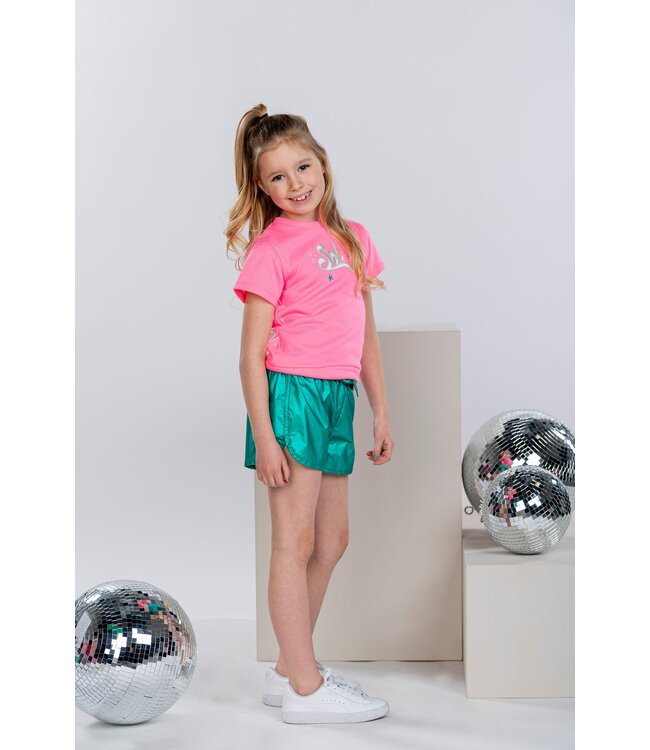 B.Nosy Meisjes sweater - Elin - Fluor roze