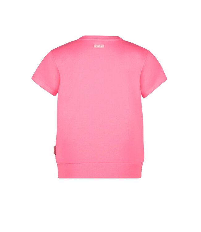 B.Nosy Meisjes sweater - Elin - Fluor roze