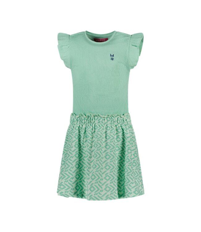 MAYCE Meisjes jurk - Mint groen