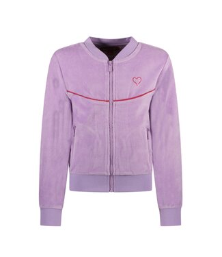 MAYCE Meisjes velvet vest - Lilac