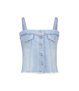 Frankie & Liberty Meisjes top - Neva - Light Blue Denim