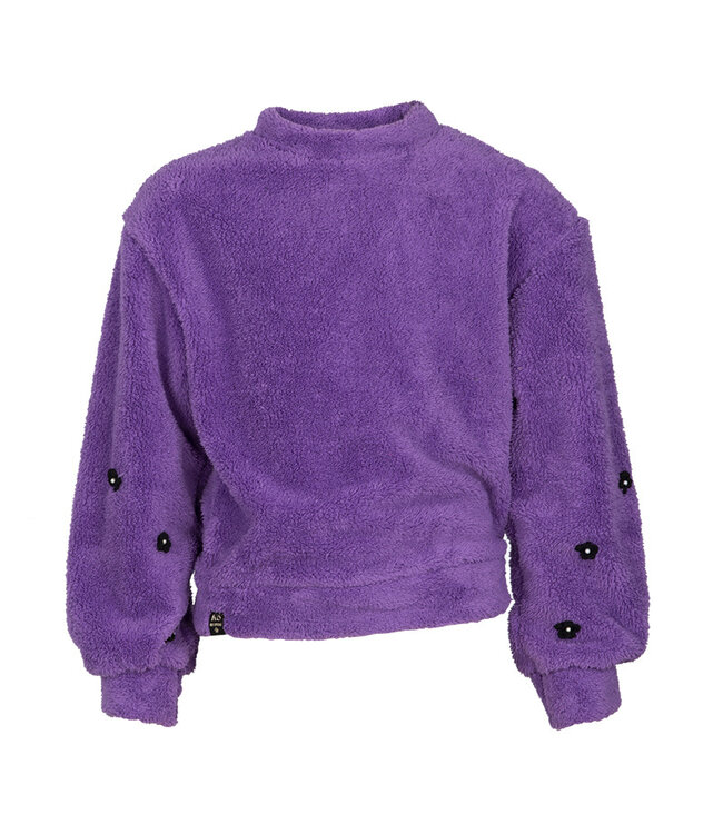 KIEstone Meisjes sweater - Aagje - Diep paars