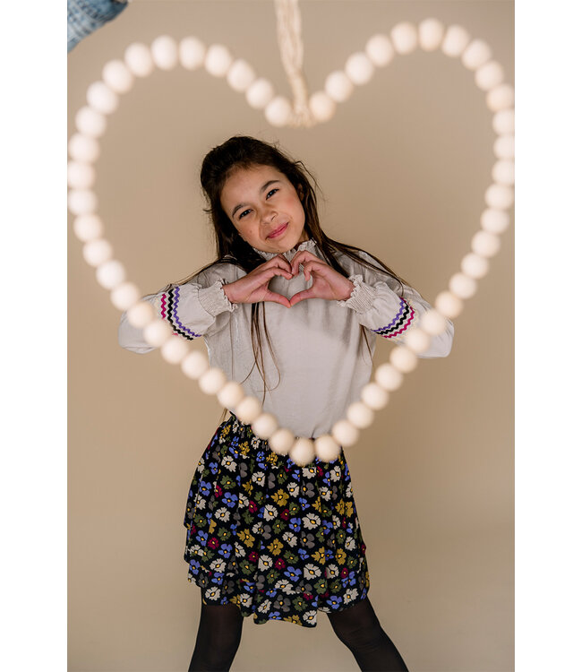 KIEstone Meisjes blouse - Fieke - Zand