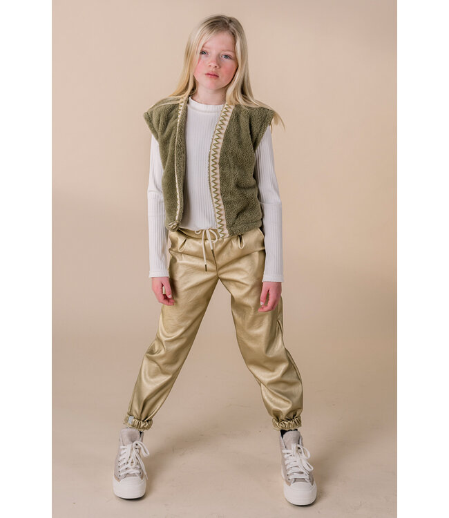 KIEstone Meisjes broek - Sammy - Goud