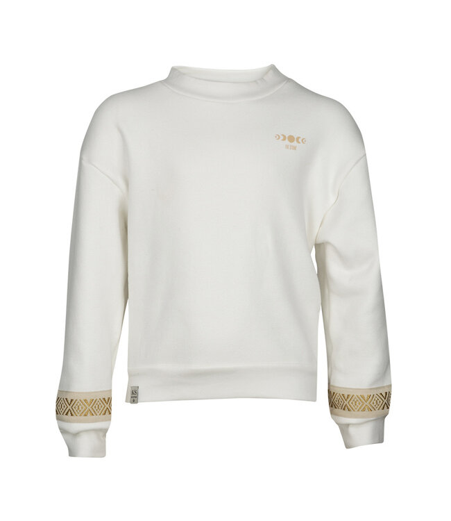 KIEstone Meisjes sweater - Aagje - Off wit