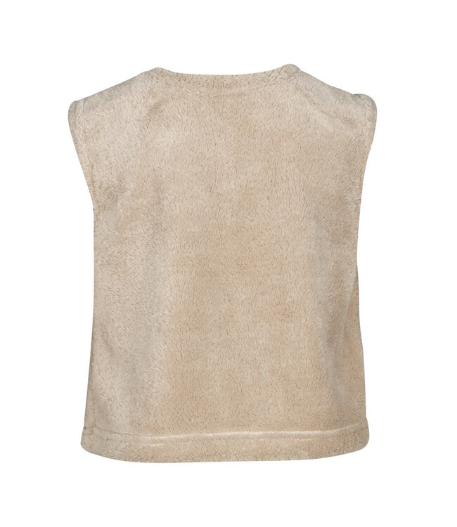 KIEstone Meisjes gilet - Plum - Zand
