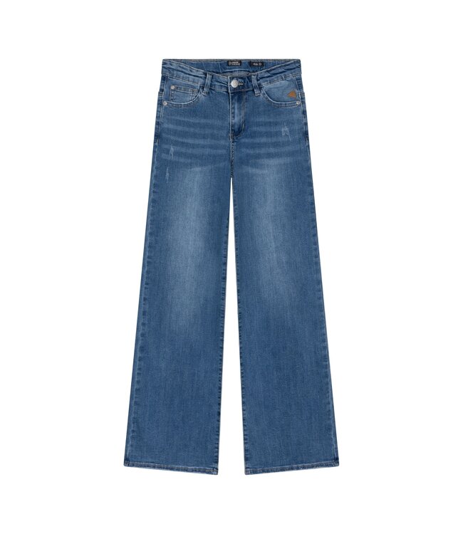 Indian Blue Jeans Meisjes jeans broek wide fit - Licht blauw denim