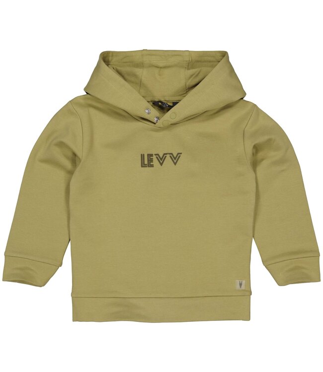 LEVV Little Jongens hoodie - Pax - Olijf groen