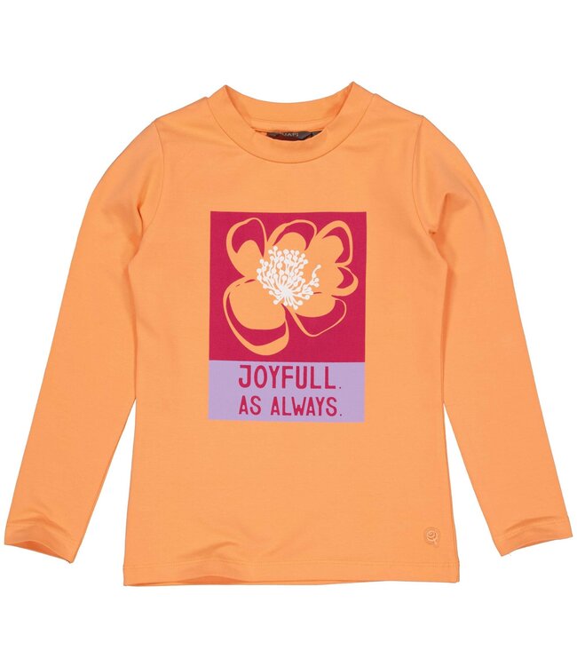 Quapi Meisjes shirt - Deven - Zacht oranje