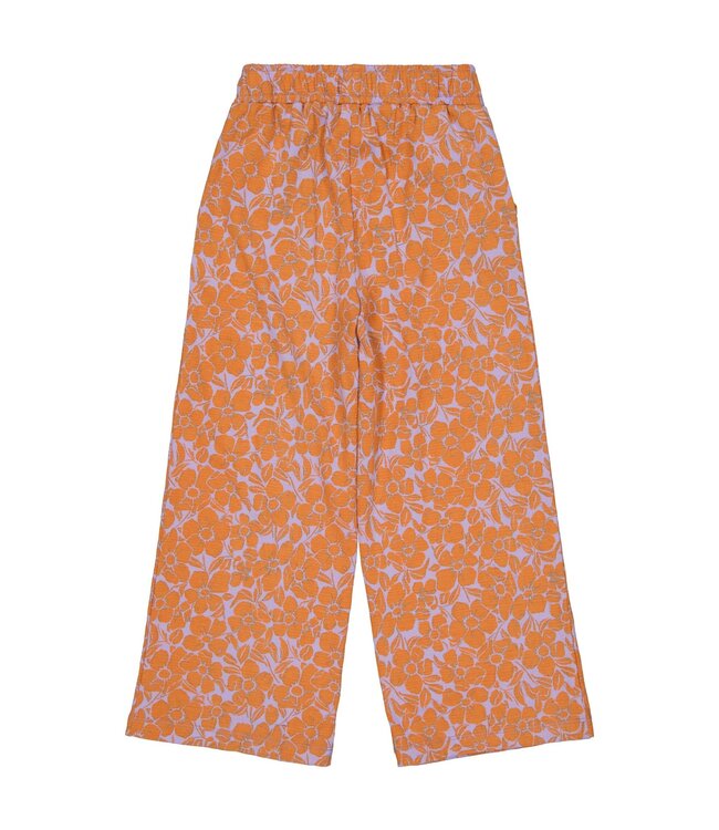 Quapi Meisjes broek - Doris - AOP Oranje bloemen