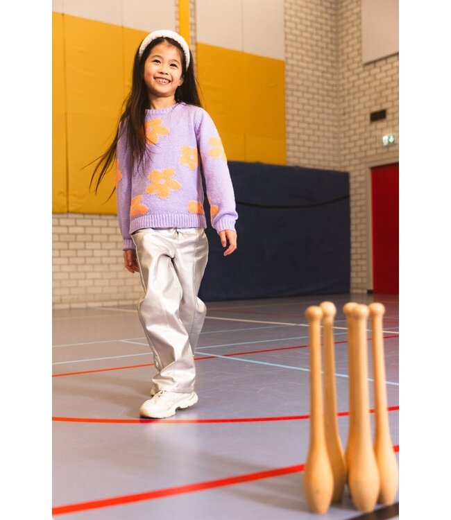 Quapi Meisjes broek - Dot - Zilver