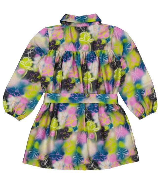 Quapi Meisjes jurk - Dana - AOP Groen bloemen