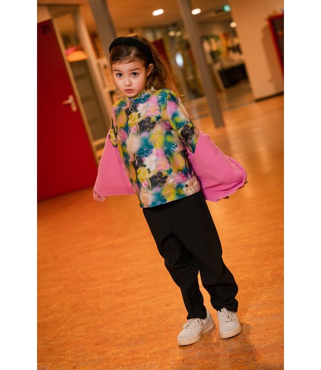 Quapi Meisjes shirt - Daylin - AOP Groen bloemen