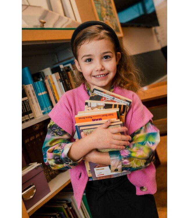 Quapi Meisjes shirt - Daylin - AOP Groen bloemen