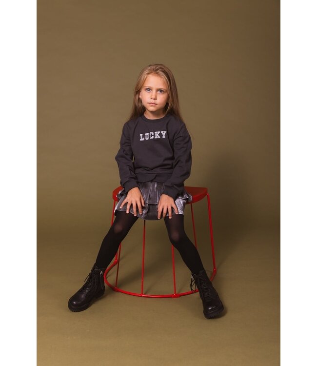 Quapi Meisjes sweater - Dieke - Zwart