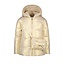 Le Chic Meisjes winterjas kort met strik en tas - Babs - Dreamy Creamy