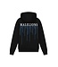 Malelions Hoodie painter - Zwart / Kobalt blauw