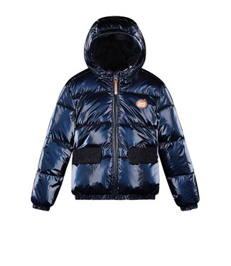 Moodstreet Meisjes winterjas - Julie - Navy blauw