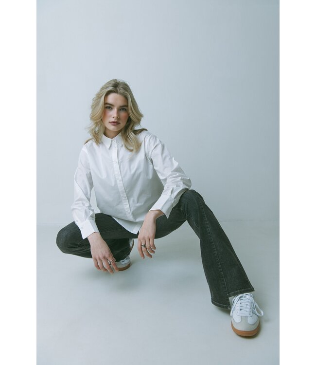 Frankie & Liberty Meisjes broek - Liberty Flare - Dark Grey Denim