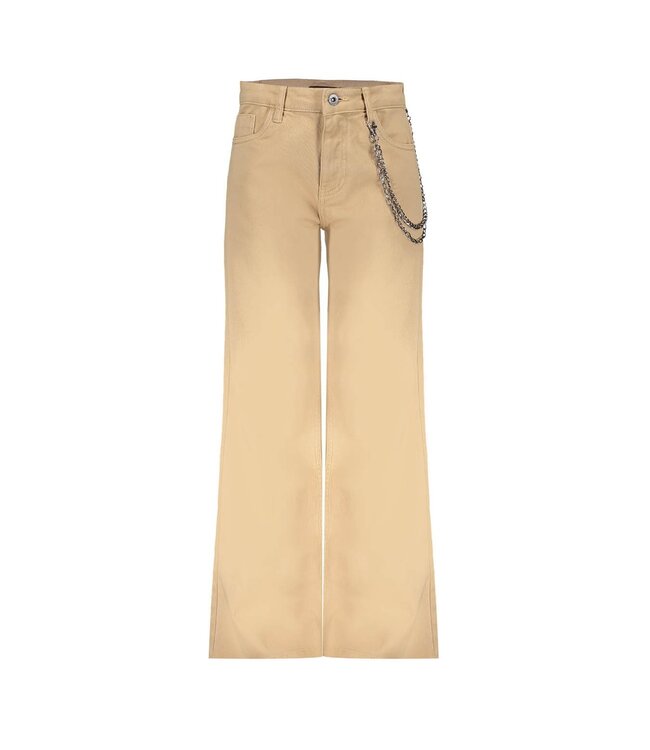 Frankie & Liberty Meisjes broek - Attitude Wide Leg Oversized - Toffee Sand