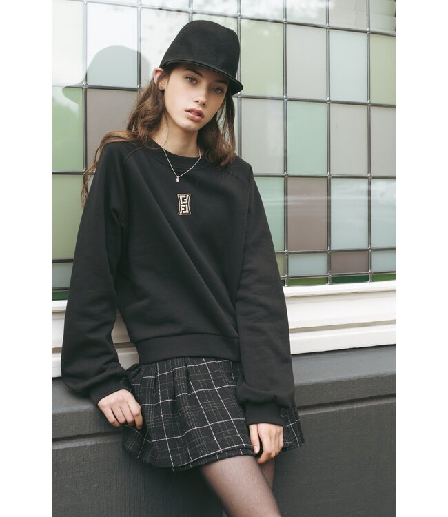 Frankie & Liberty Meisjes rok - Puck - Check Black/Off White