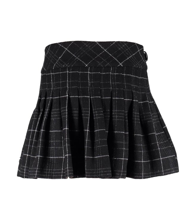 Frankie & Liberty Meisjes rok - Puck - Check Black/Off White