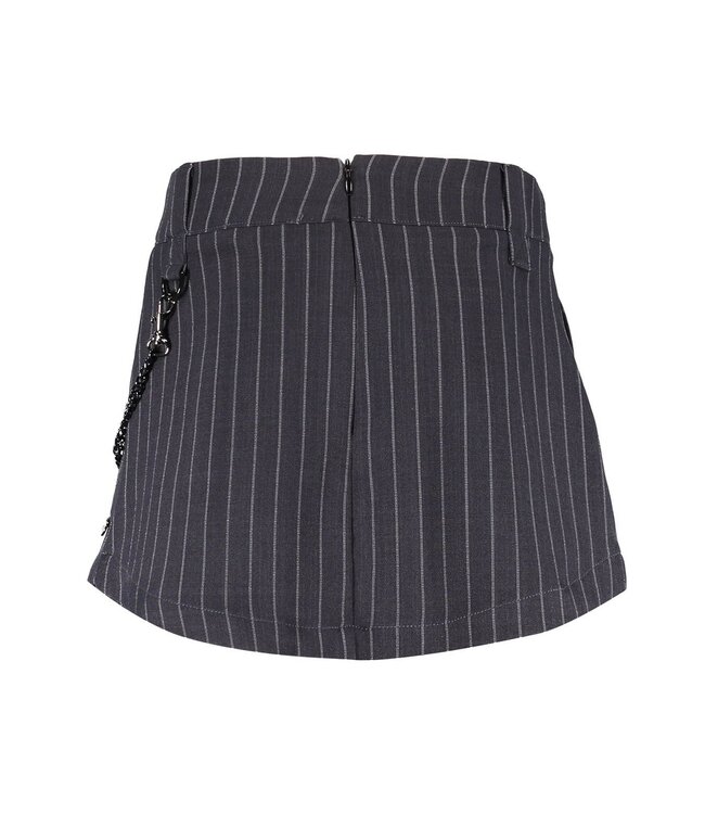 Frankie & Liberty Meisjes broek/rok - Paris - Stripes Dark Grey/ Off White