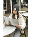 Frankie & Liberty Meisjes beanie - Pepper - 04.4 Dark Warm Grey