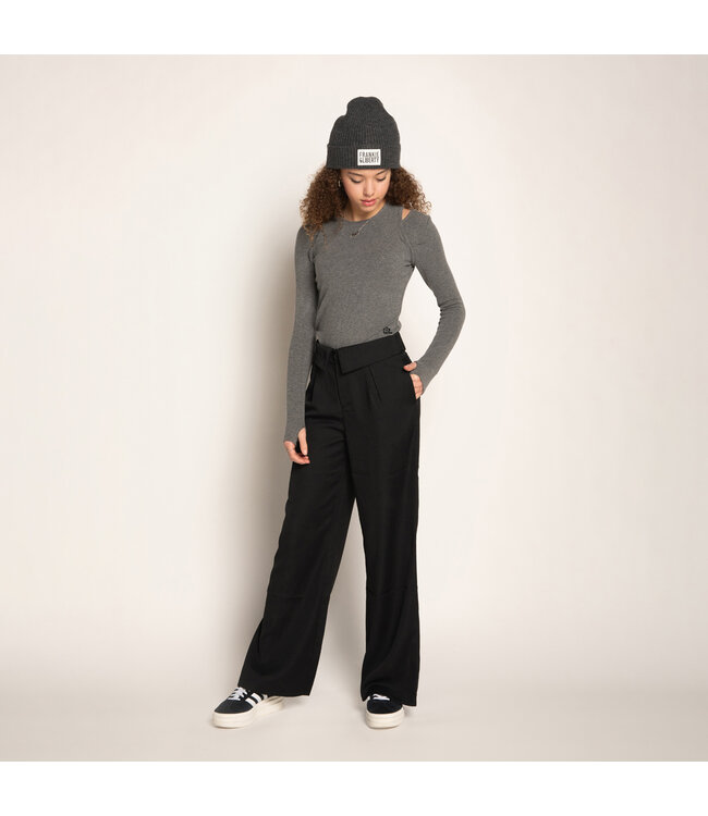 Frankie & Liberty Meisjes beanie - Pepper - 04.4 Dark Warm Grey