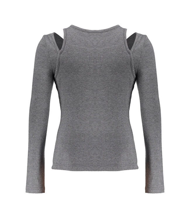 Frankie & Liberty Meisjes top - Pixie - 04.4 Dark Warm Grey
