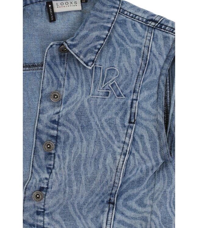 LOOXS 10sixteen Meisjes spijkerjasje - Konings blauw