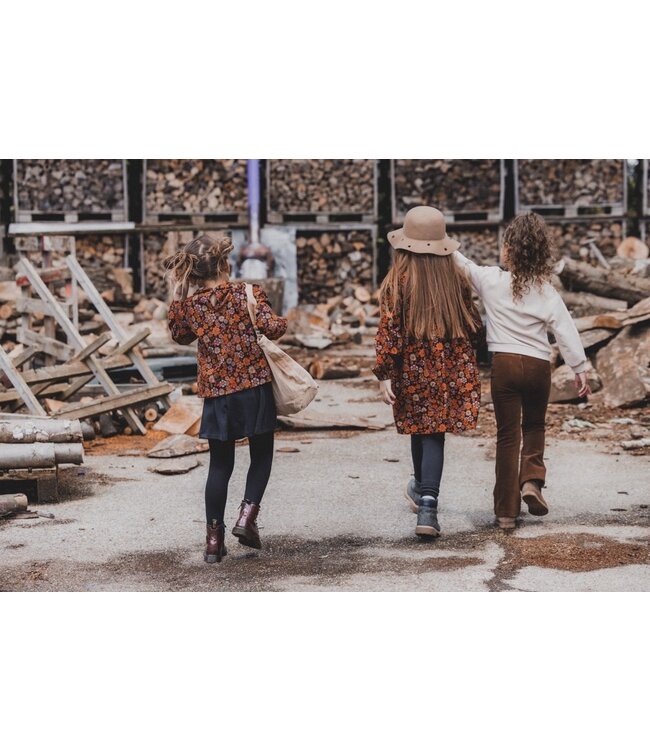 LOOXS Little Meisjes blouse retro rib - Retro floral