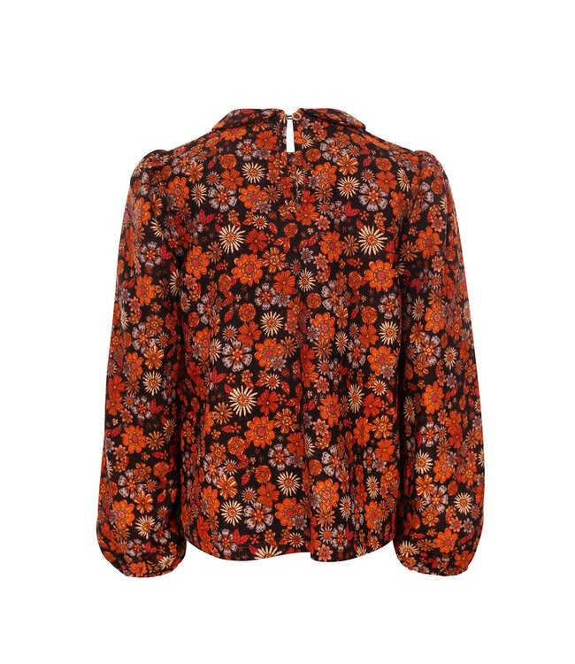 LOOXS Little Meisjes blouse retro rib - Retro floral