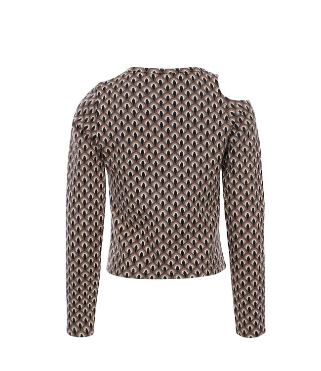 LOOXS 10sixteen Meisjes top open schouder - Graphic