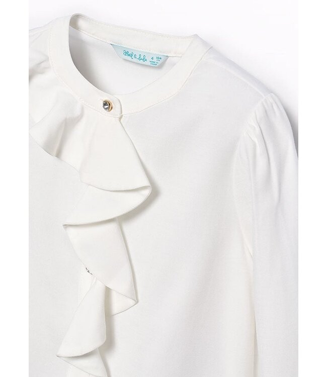 Abel & Lula Meisjes blouse viscose - Natural