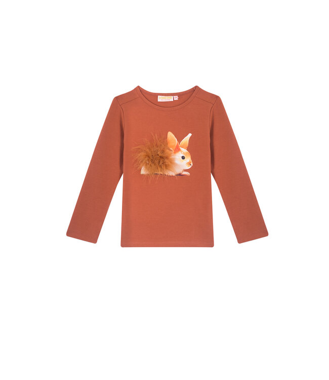 Someone Meisjes t-shirt LS - Cognac